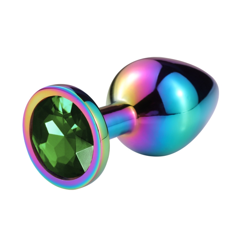 Пробка с зеленым кристаллом "Vandersex" хамелеон, L 