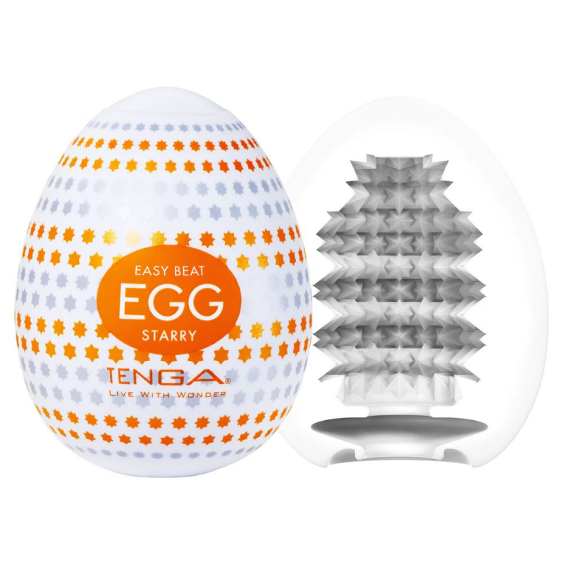 Мастурбатор "Tenga Egg Starry" с 3-D рельефом 